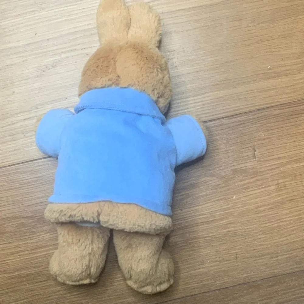 Peter Rabbit Hand Puppet Bunny Plush with Blue Jacket